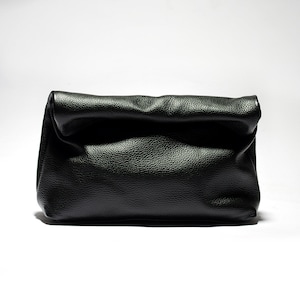 Leather Clutch purse, leather Evening bag, Leather handbag Black, Small size Leather Lunch bag, Leather pouch, Leather Purse, Gift for wife