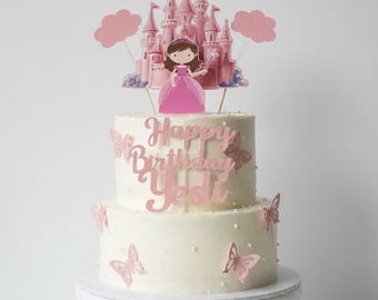 Decoración HBD Princesa y Castillo