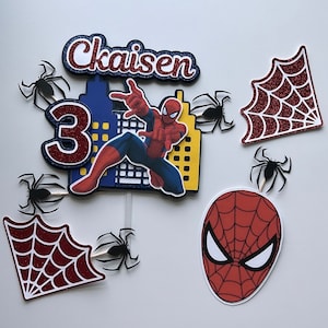 Spiderman| cake topper|boy|girl|custom|cakedecorations|birthday|cake|red|blue