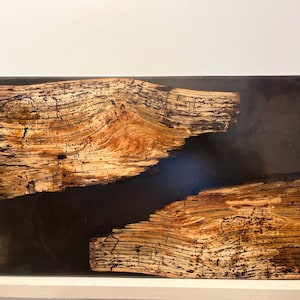 Oak and epoxy charcuterie board with handles