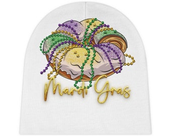 Mardi Gras Baby Beanie (AOP)