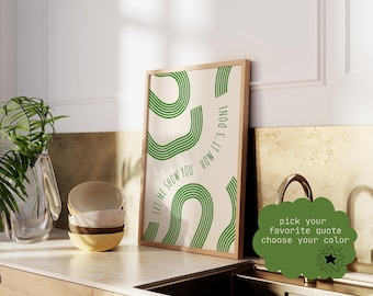 Póster de pista, dibujo animado retro, decoración de gimnasio, póster de maratón, arte de carrera de los 90, abstracto, minimalista, arte de pared, impresión de carrera personalizada