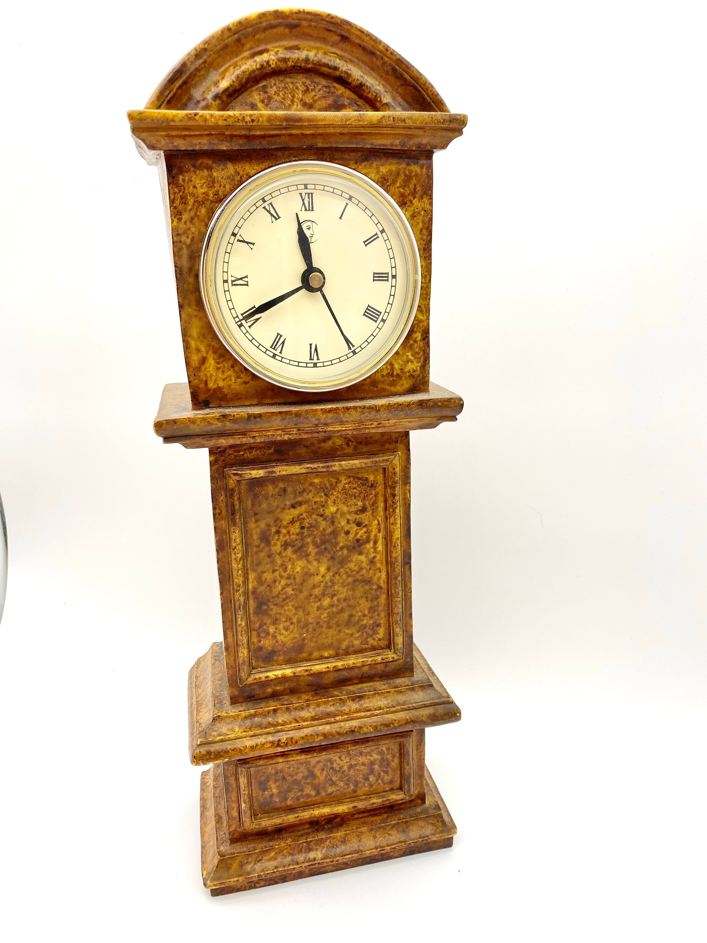 Opals Vintage Tabletop Grandfather Clock Etsy