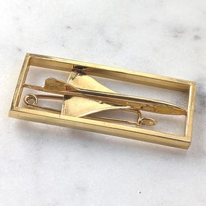 Concorde Jet Brooch; British Airlines & Air France Collectible Airplane Aviation Accessory