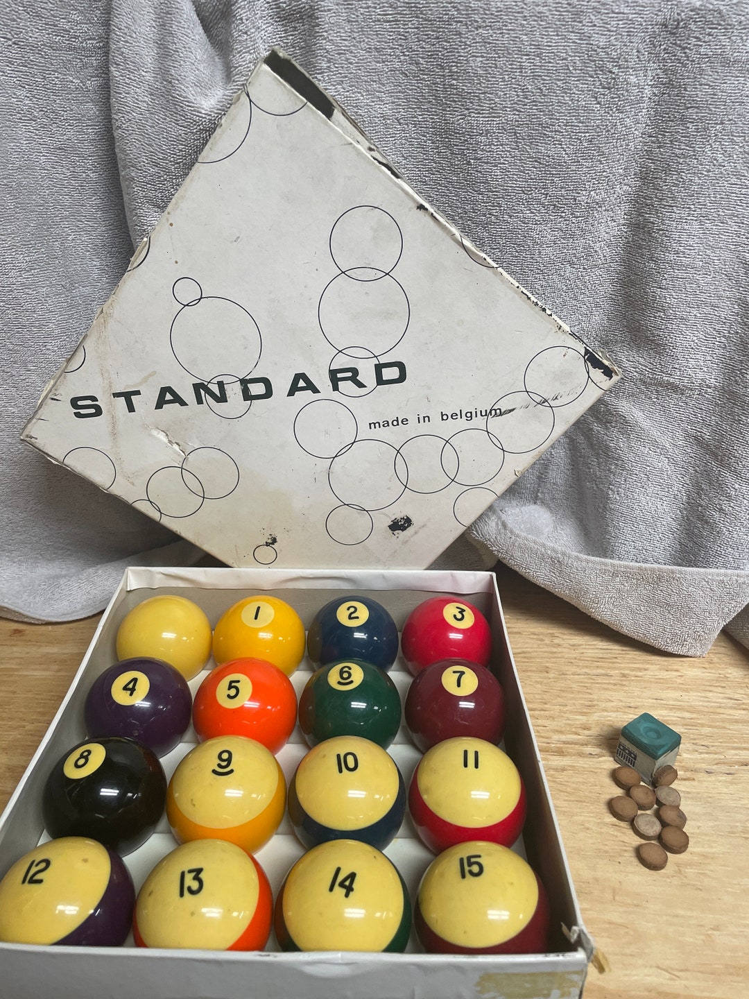 Vintage Aramith Standard Billiard Ball Set in Box Made in Etsy