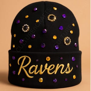 Ravens Beanie - Etsy display picture 2