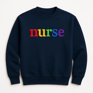 Nurse Embroidered Sweatshirt | RN Gift | Nurse Crewneck | Nursing School Grad Gift | Nurse  Sweater| Gift for Nurse