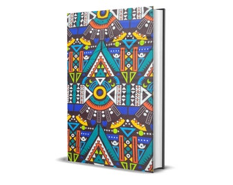 custom journal, personalized notebook, gift go student, Ankara notebook, fabric covered journal, blank pages