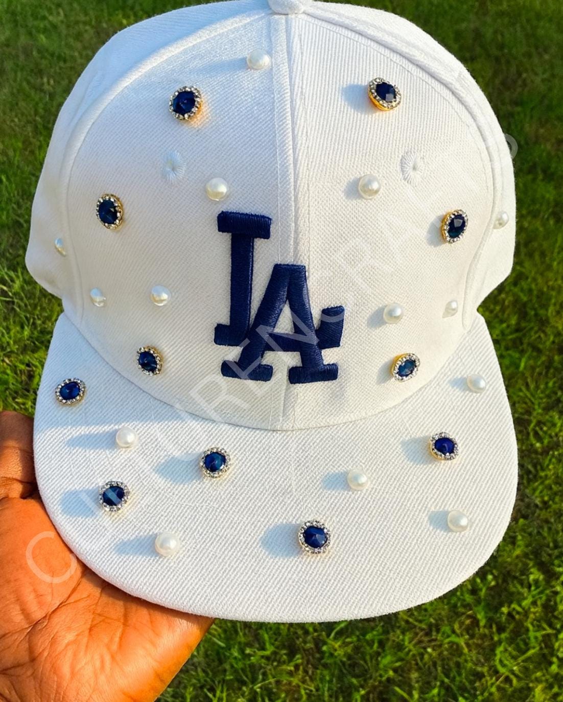 La Crystal Dodgers Hat Bling - Etsy display picture 3