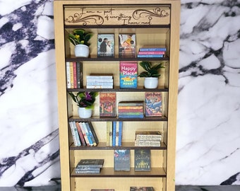 Miniature Bookshelf, Book Shelf, Books, Mini Books, Mini Bookcase, TBR, Book Lovers, Booktok