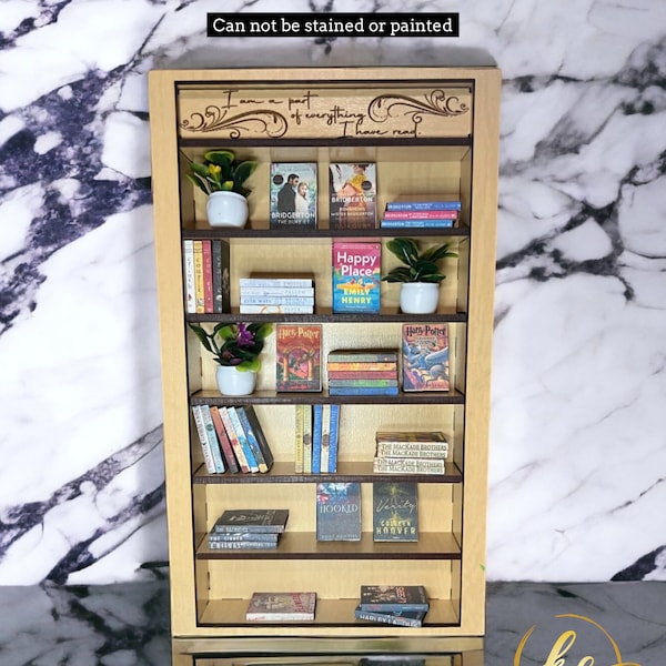 Miniature Bookshelf, Book Shelf, Books, Mini Books, Mini Bookcase, TBR, Book Lovers, Booktok