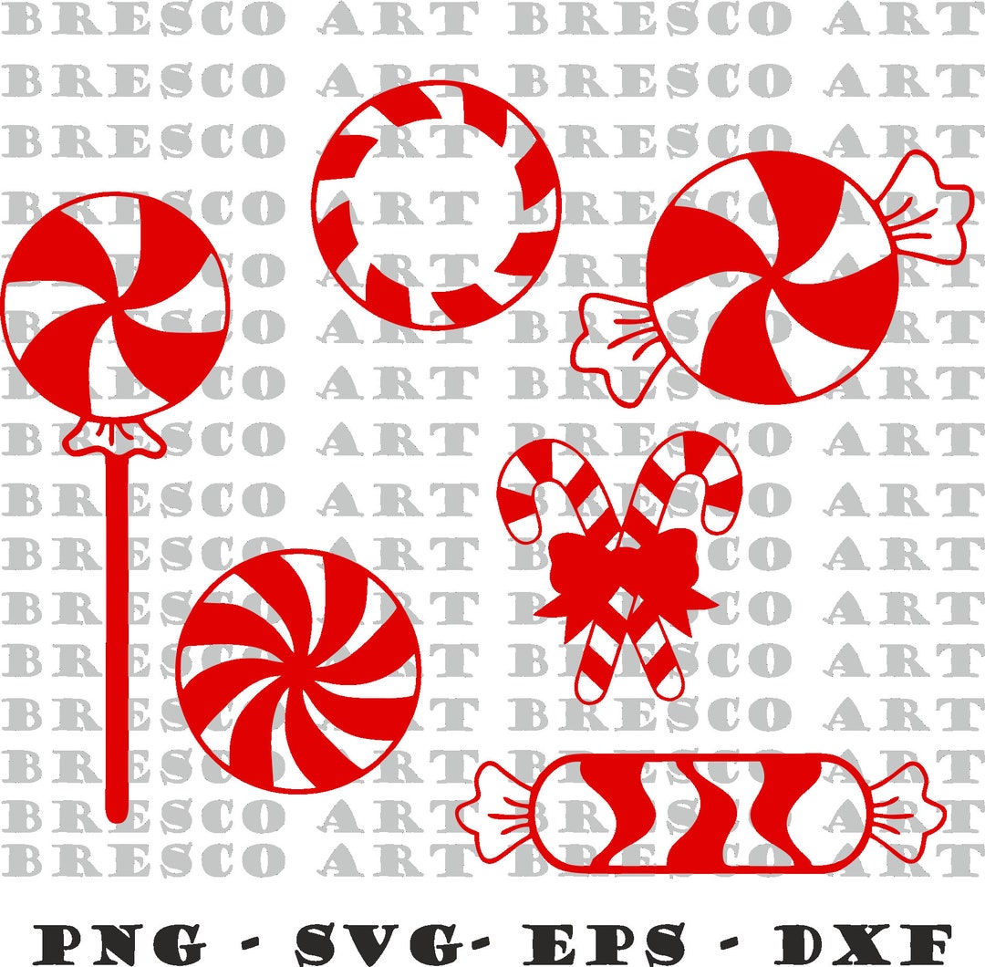 Christmas Candy Svg Holiday Candy SVG Swirl SVG Peppermint - Etsy
