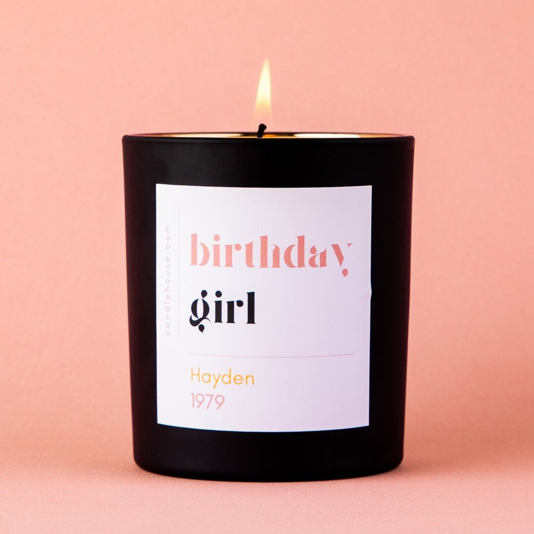 Birthday Girl Custom Candle Custom Birthday Candle Personalized Candle