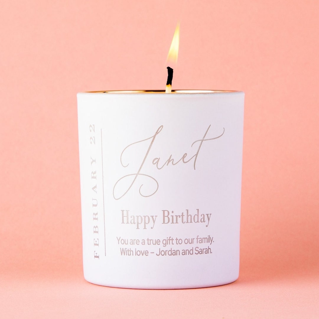 Happy Birthday to You Candle Custom Birthday Candle Personalized Candle