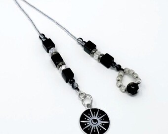 Soleil Burst Beaded Bookmark, Book Thong