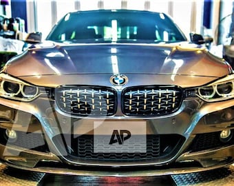1 Pair Car Front Bumper Lip Splitter Canards Spoiler For BMW F30 F31 M Sport 2012-2019 Fog Lamp Eyebrow Frame Cover Grille - 34 - View #7