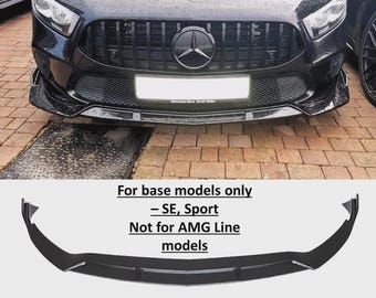 Para Mercedes Clase A SE A180 A200 W177 V177 Alerón divisor delantero