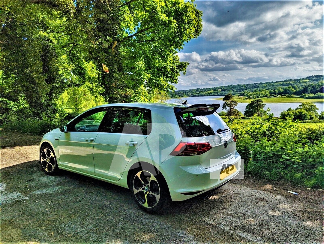 VW Golf TSI TDI 'R Gti Gtd Style' Carbon Fibre Boot Spoiler MK7 MK7.5 ...