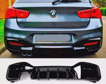 For BMW 1 Series F20 F21 LCI Rear Diffuser Lip Valance Bumper 15-19!