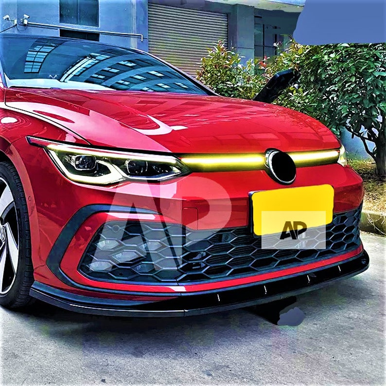 VW Golf MK8 GTI GTD R Line Carbon Fibre Front Splitter Spoiler Lip Body Kit 2020 Etsy