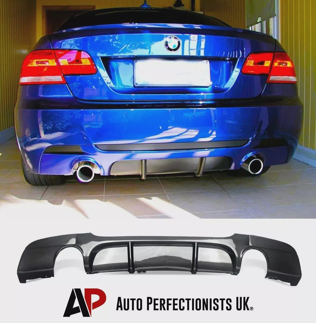 For BMW 3 Series E92 E93 Rear Valance Diffuser Spoiler Splitter M Sport ...