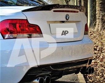 BMW 1 Series E82 Gloss Black Spoiler – Carbon Accents