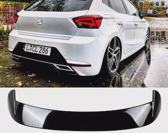 ¡Alerón de techo trasero para SEAT Ibiza MK5 6F, color negro, Cupra 2017-2022!