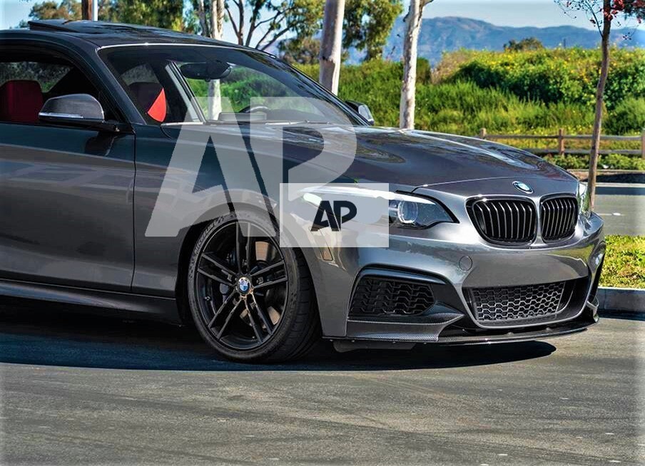 Gloss Black Front Bumper Lip Splitter For BMW 2 Series F22/F23 (2013-2021) – M Performance Style