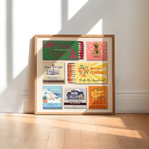 Custom Matchbook Art of 7, Personalized Digital Matchbox Print ...