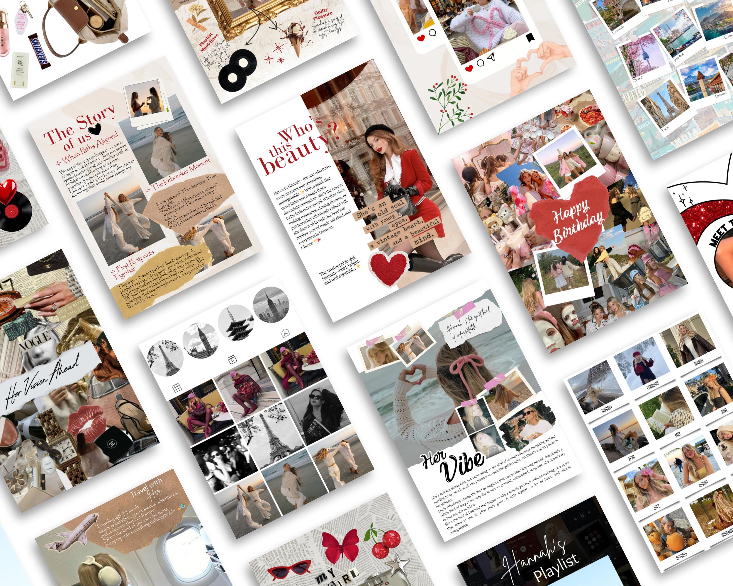 Magazine Card Birthday Magazine Template, Canva Template, Personalized Birthday ...