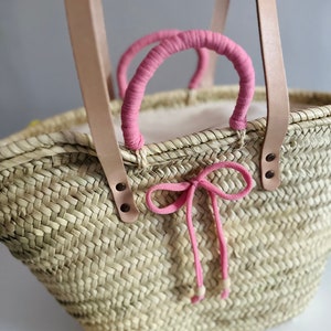 Capazo de mimbre playa personalizado, bolso playa, bolso niña con nombre, regalo profesora, regalo comunión, regalo Día de la Madre, mujer imagen 3