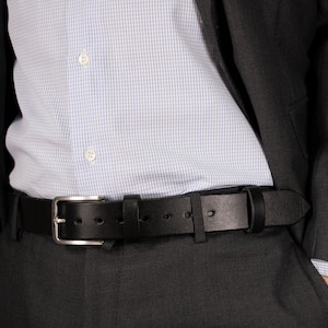 Black Belt - Custom Handmade Full Grain Leather Belt, Personalized Gift for him, Handmade Belt, Genuine Leather Men Belt, Anniversary Gift
