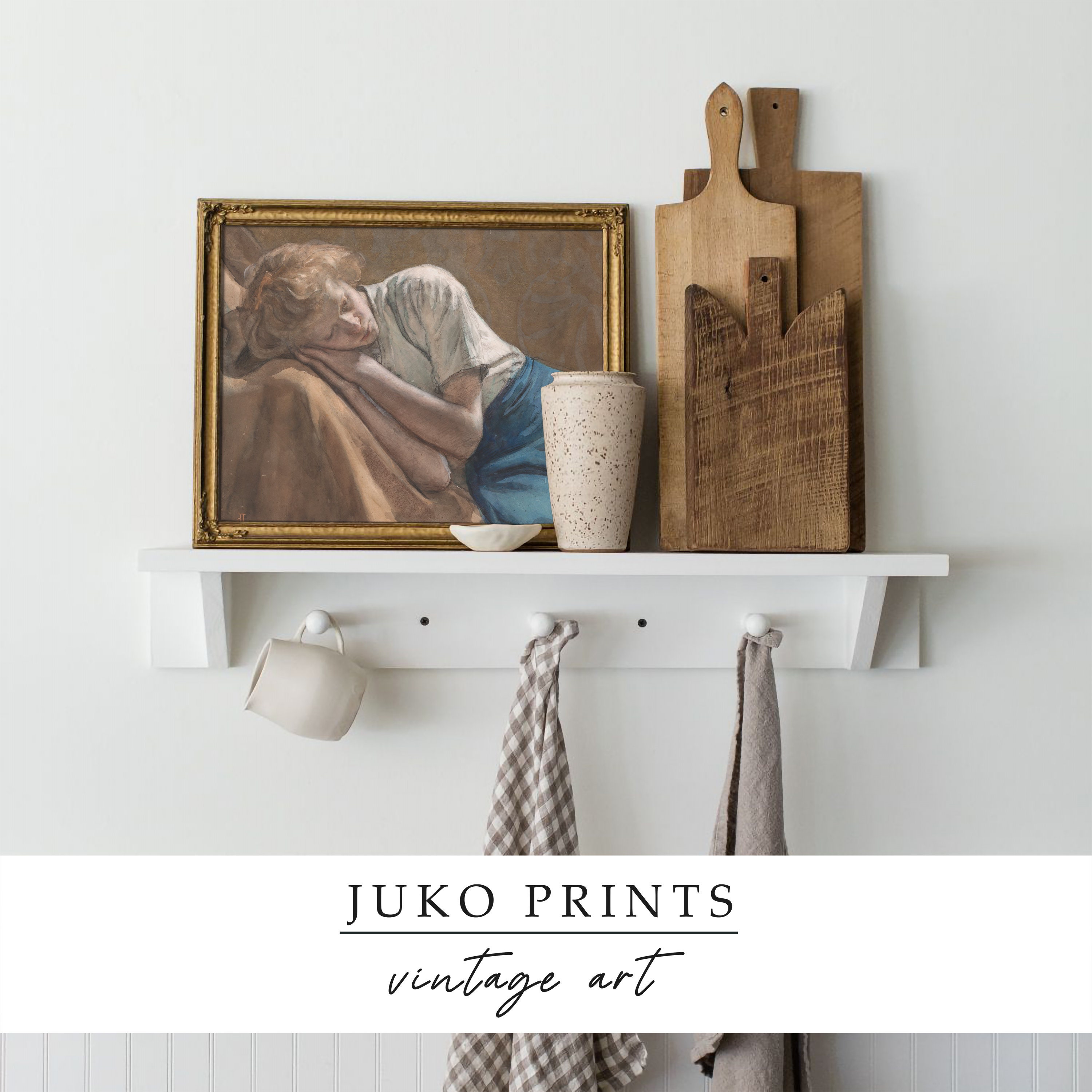 Blue Printable Vintage Gallery Wall Art Set Set of 8 eight Prints ...