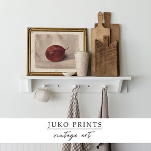 Red Printable Vintage Gallery Wall Art Set Set of 5 five Prints Antique ...