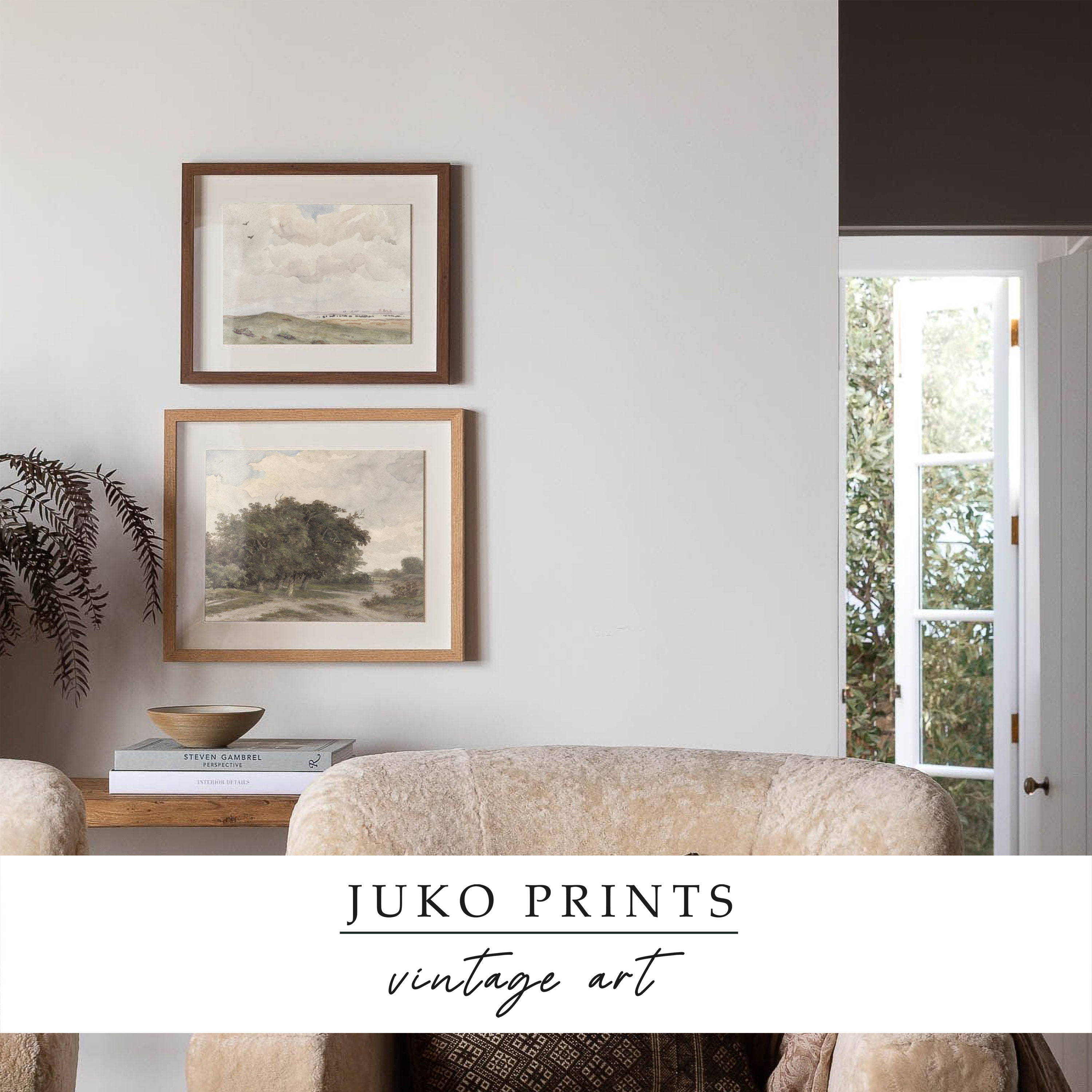 Printable Wall Art Set of 8 eight Prints Vintage Paintings for Home ...