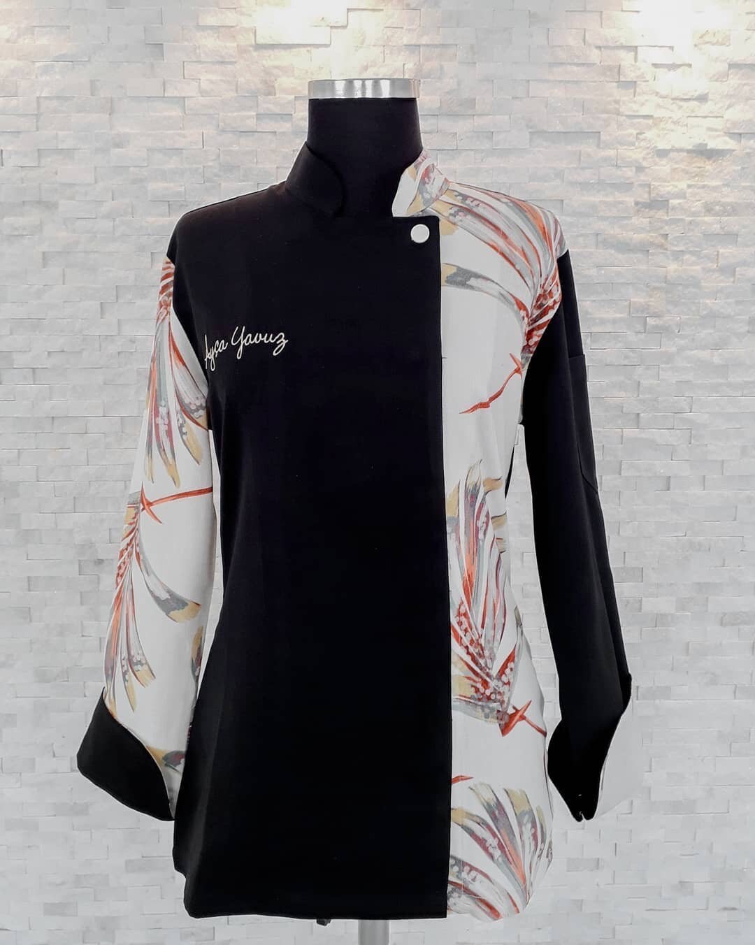 Buy Patterned Costom Chef Coat Chef Jacket for Women Bartender Uniform Free  Embroidery Chef Gift Unisex Restaurant Pub Bar Bakary Online in India