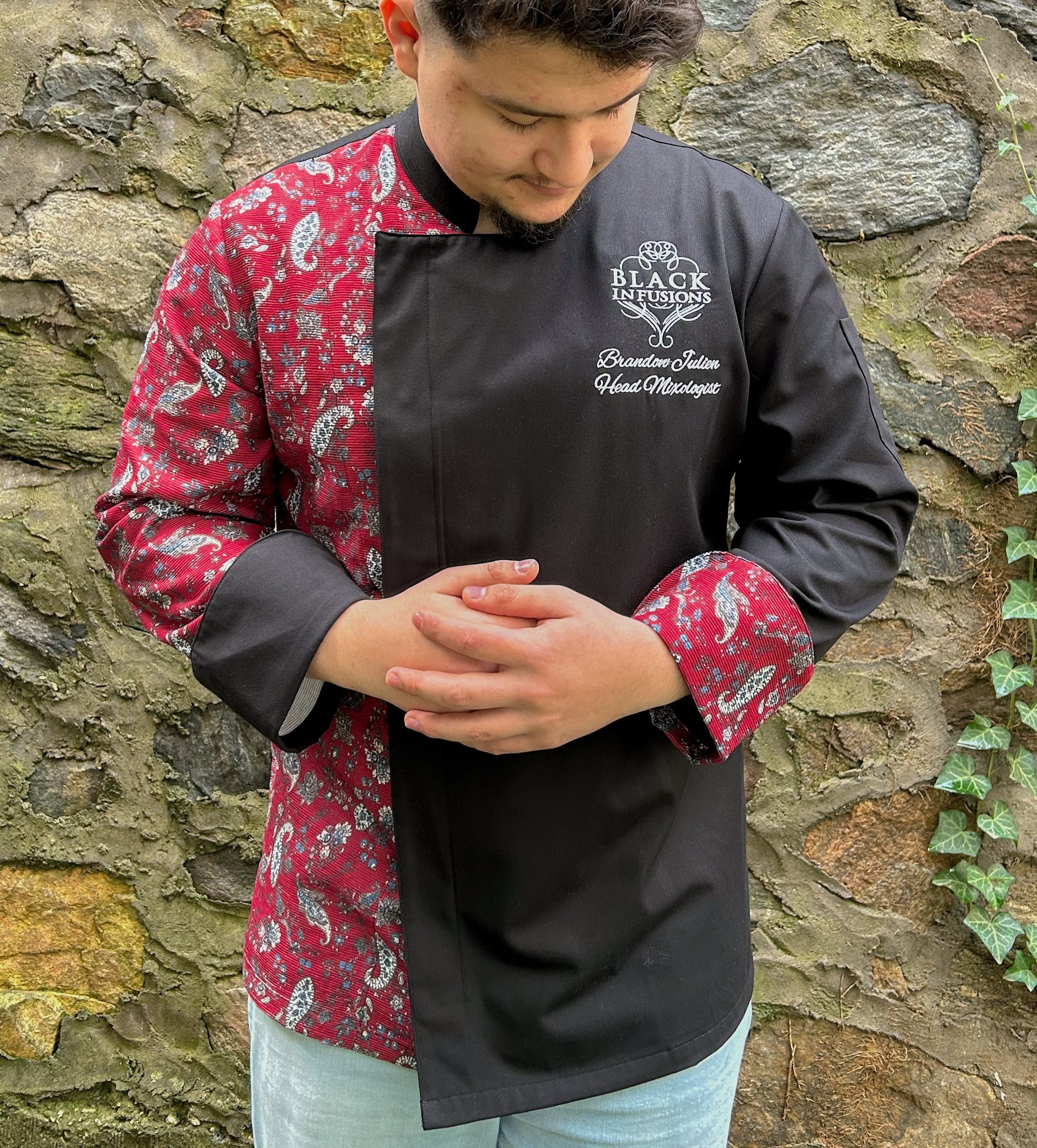 Patterned chef jackets sale