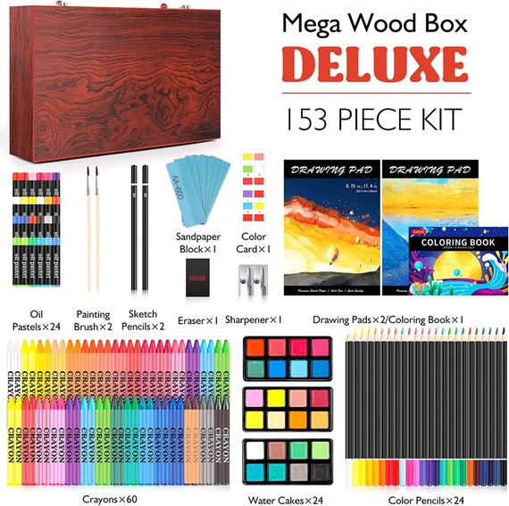 85 Piece Deluxe Wooden Art Supplies, Art Kit with Easel and Acrylic Pad,  Art Set for Teens, Adults and Artist Beginners, Creative Gift Box with  Wooden