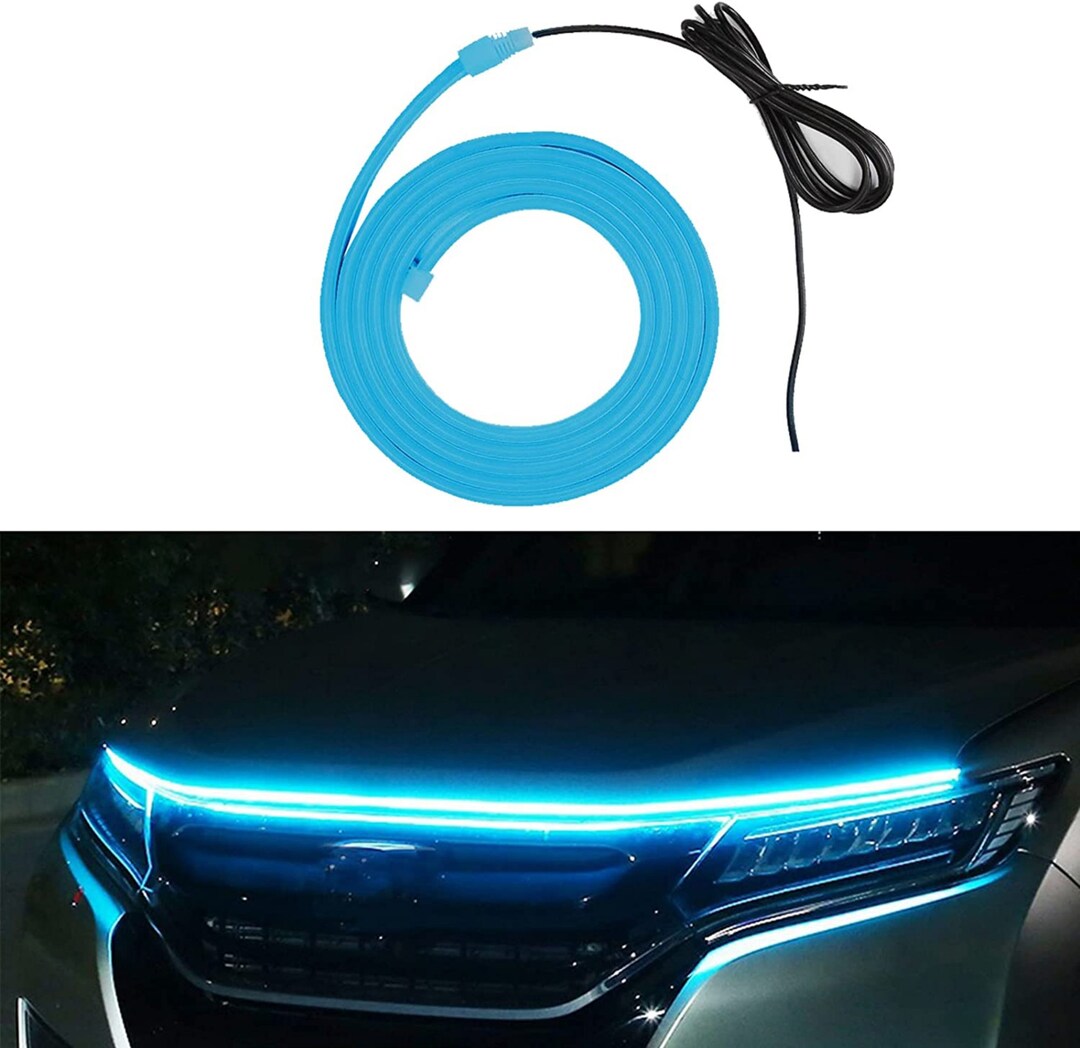 59IN Car Led Lights Car Hood Light Strip Multicolor 12V LED Etsy