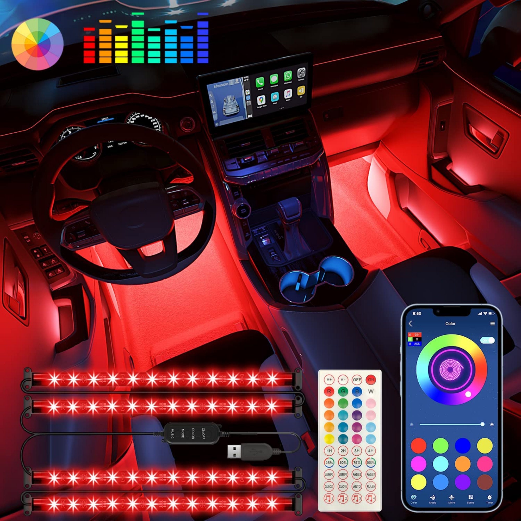 Usb Car Light 