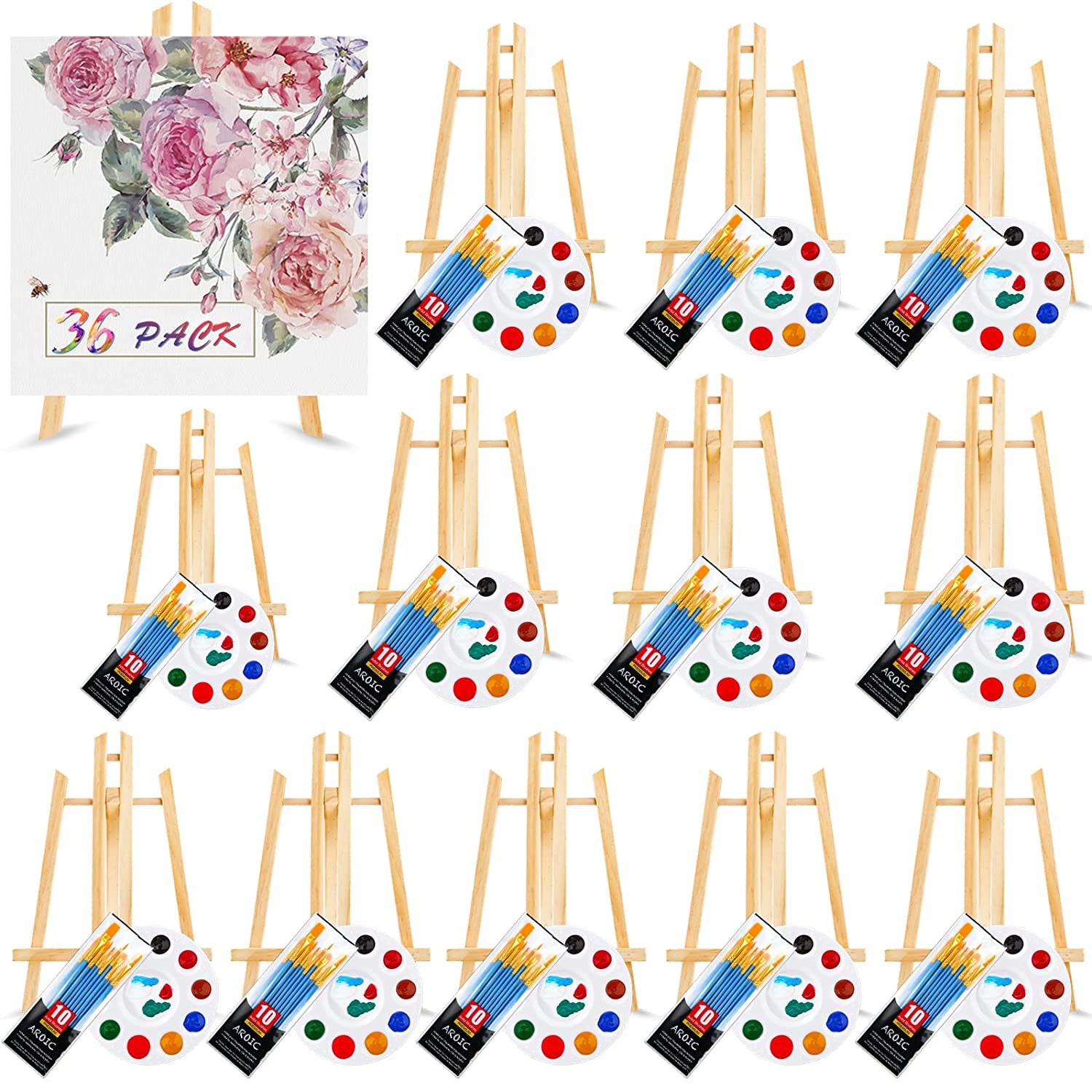 Acrylic Easel Art Set With Easy to Store Bag, Essential Art