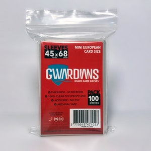 Gwardians® Sleeves Mini EURO Size 45 X 68mm