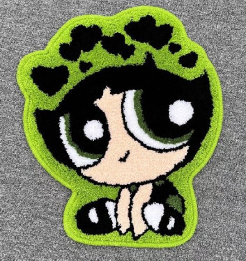 Anime Rug Powerpuff Girls Rug Anime Blossom Bubbles Buttercup Etsy
