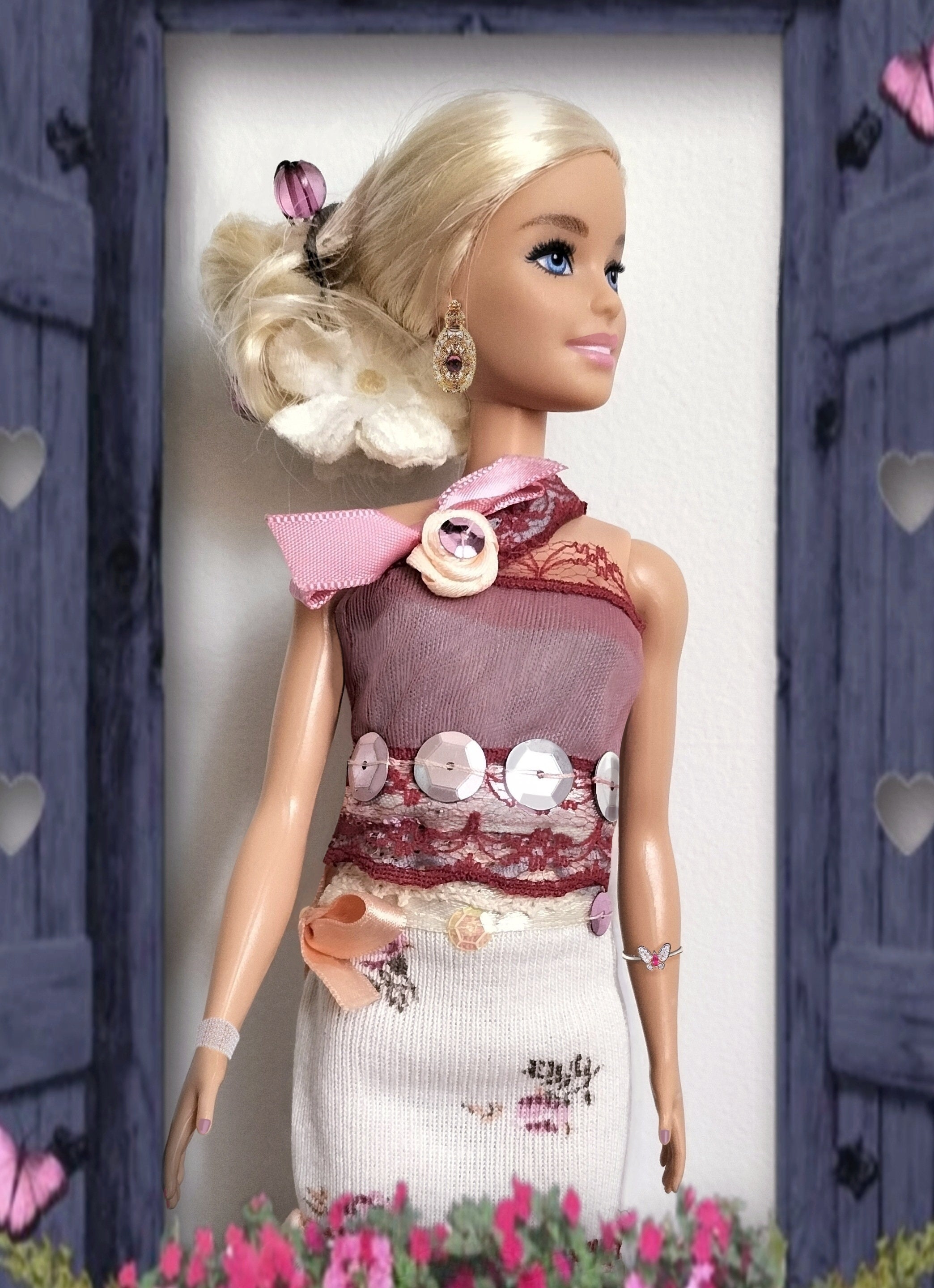 pyjama Arc en ciel vêtement de nuit pour poupée barbie, Barbie  fashionistas par Violette créations