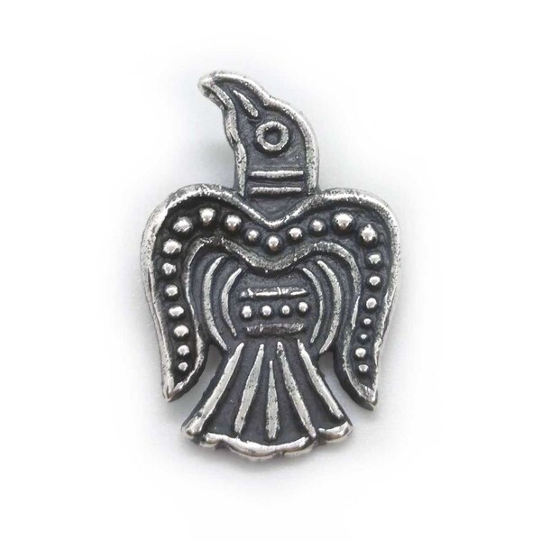 Raven of Odin. Silver Pendant