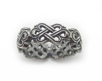 Infinity celtic knot. Silver 925 Ring. 7 size.