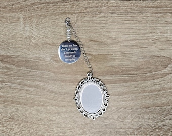 Sublimation Blank Double Sided Photo Memorial Charm