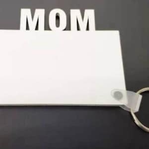 Sublimation Blank MDF Keychain (Grad, Senior, Mom, Dad, Love, Fam, Dog)