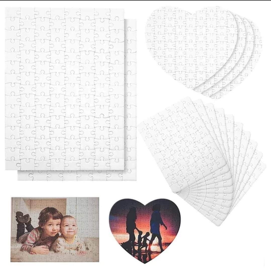 Puzzles Blanks Heart Shaped Sublimation – Granny's Sublimation
