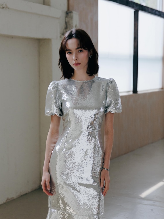 silver wedding guest dresses metallic-wedding-guest-dresses-silver-one-shoulder__full